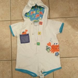 Toddler 24 months beach theme cover up